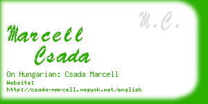 marcell csada business card